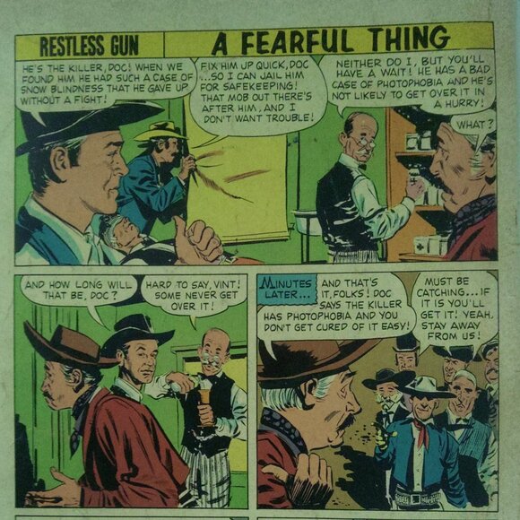 Rare Vintage "Restless Gun" Comic Book Published in 1961 - Picture 6 of 6